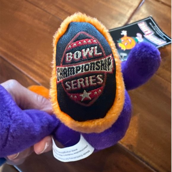 2001 FedEx Orange Bowl Limited Edition Bean Plush Stuffed Bear _NWT - Picture 7 of 10